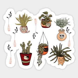 My Pet Plants for cat lovers Sticker